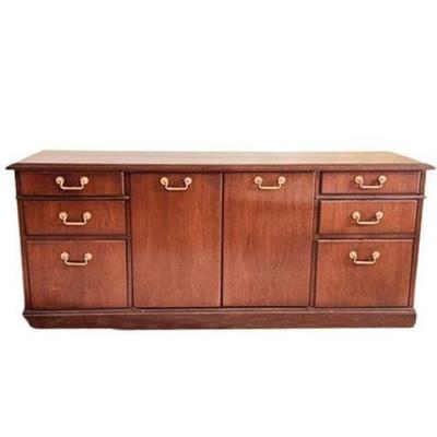 Lot 084   
Kimball Cherry Storage Credenza Cabinet