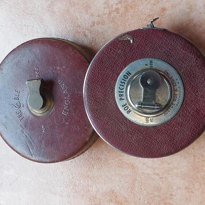 Vintage Tre Bel England Round Tape Measure 