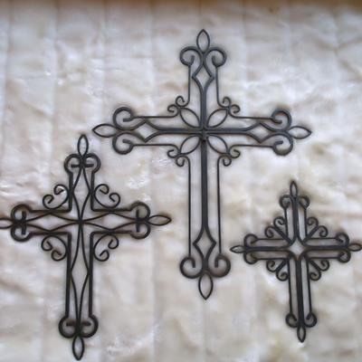 Black Metal Crosses