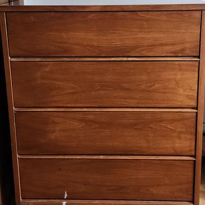 Ward Furniture Mfg Mid Century  High Boy Dresser