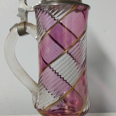 Pink Glass Stein 