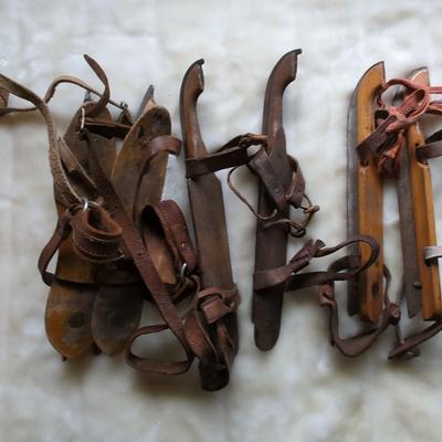 Vintage Ice Skates 3 Pair