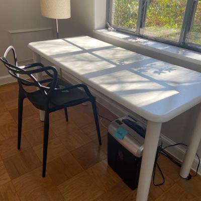 White desk