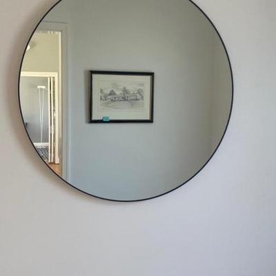 Large round mirror 