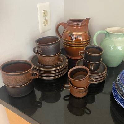 Stoneware dish set