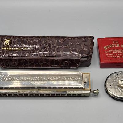 Hohner Chromonica and Pitch Pipe