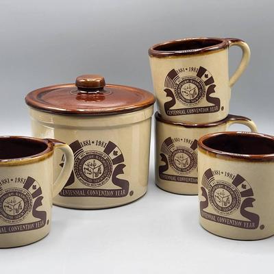 Monmouth Ship Builders Union Stoneware 