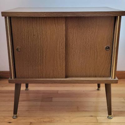 Mid Century Modern Record Cabinet 