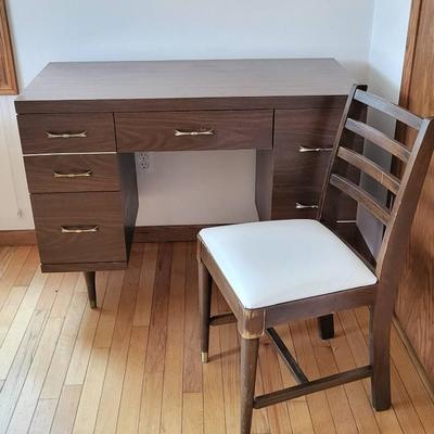 Mid Century Desk and Chair