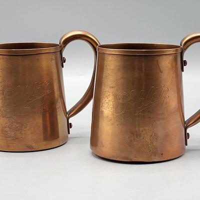 Schlitz Copper Mugs