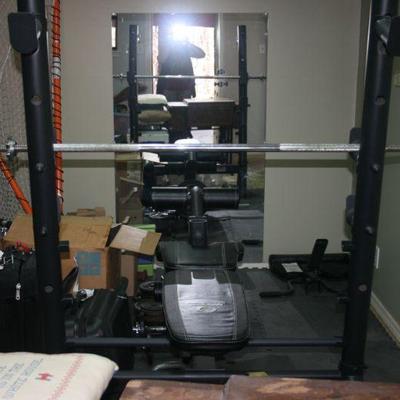 Weight set and bench