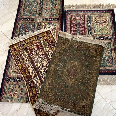 Four Multicolored Area Rugs Featuring Ancient Inspirations