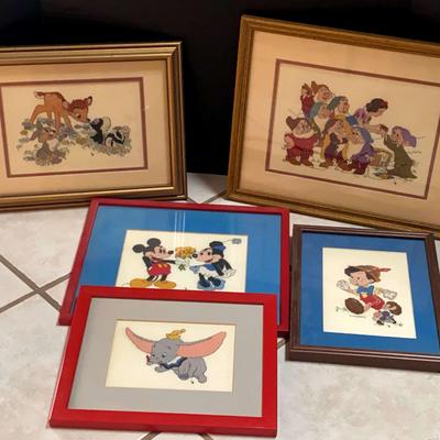 Vintage Disney Cross Stitch Featuring Snow White And The Seven Dwarfs