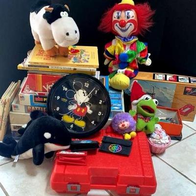 Mickey Mouse Clock, Vintage Games & Toys