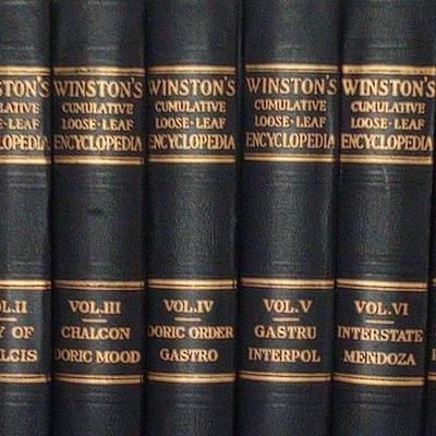 Complete Set of Winston’s Cumulative Loose-Leaf Encyclopedias (1930)