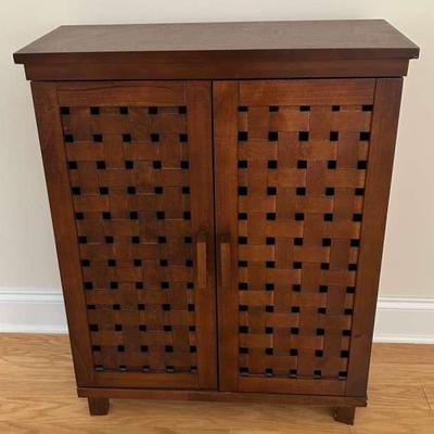Dark Wood Color Small Cabinet