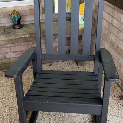 Black Porch Rocking Chair