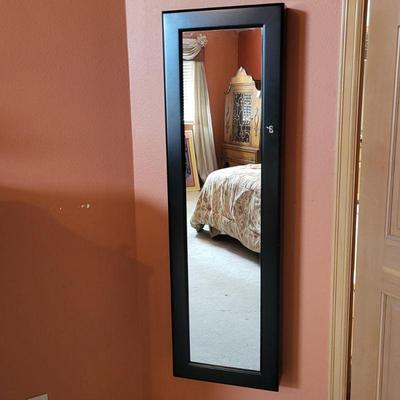 Wall Mirror Jewelry Armoire