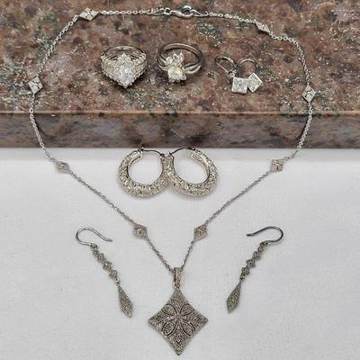 Sterling with Diamond