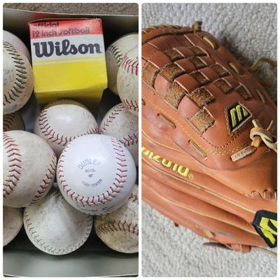 Softballs & Mitt