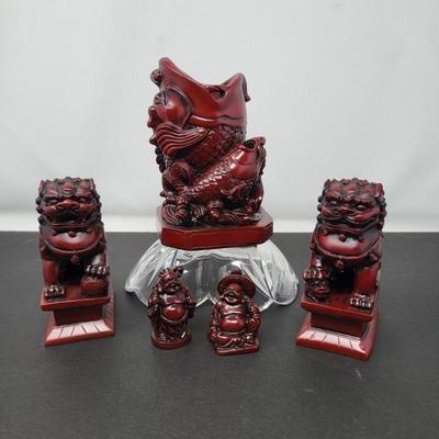Asian Red Carvings Yi Lin