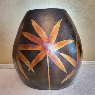 Large Leaf Ceramic Vase