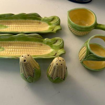 Vintage Corn on the Cob Serving Pieces 