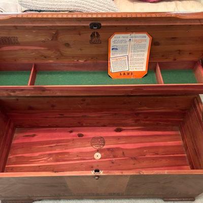 Lane Vintage Art Deco Cedar Lined Blanket Chest 