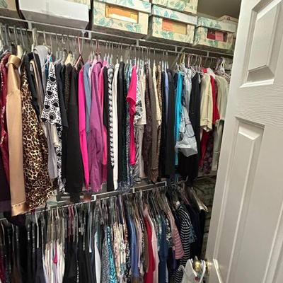 HUGE Selection of Clothing and Shoes! Ladies - L/XL Tops & 14/16 Bottoms. Men M/L Tops & 36 Bottoms. 