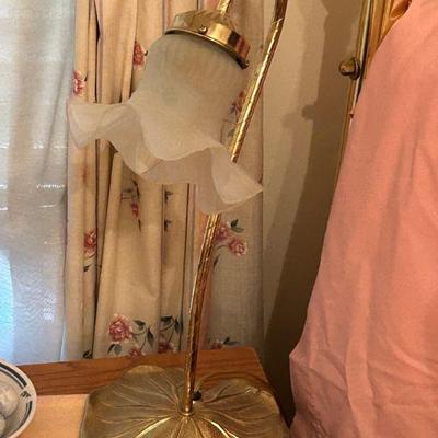 Vintage Gooseneck Lily Lamp 