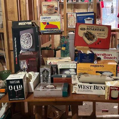 Unopened Appliances, Dishes and Decor 