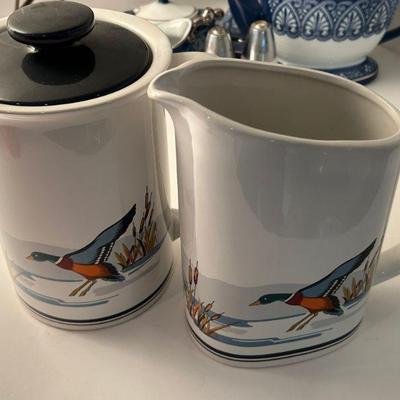 Epoch Mallard Duck Pattern Pitcher 