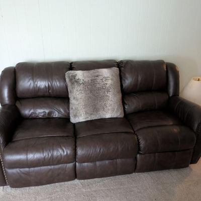 Leather recliner 
