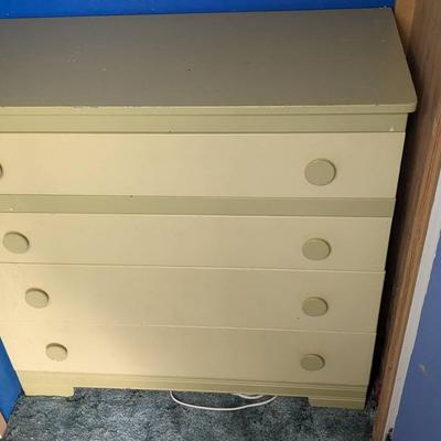 Green Four Drawer Dresser