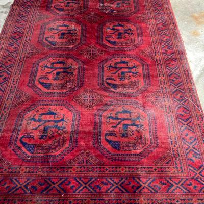 Adoros Machine Woven Rug Bidjar In Red, Blue & Orange