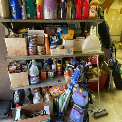 Hoover Cordless Vacuum, Bissel Cleaner & Chemical Lot