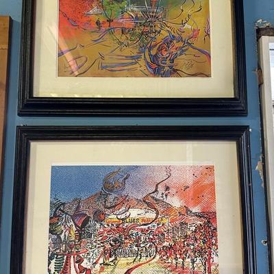 Two Framed Prints Titled “Soul Power Biscuit Milles” “Coloma Blues Festival” (19x23)
