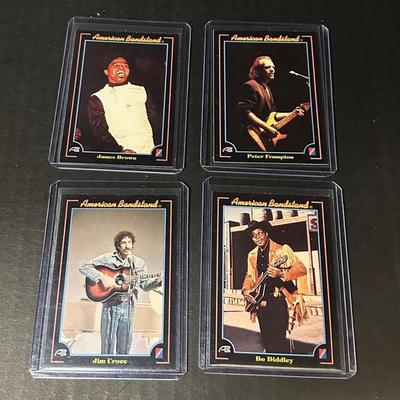 American Bandstand Cards Including Jim Croce, Bo Diddley, James Brown, Peter Frampton 