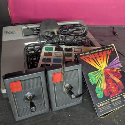 Magnavox Odyssey 2 Microprocessor Console With Two Joystick Controllers & Game Cartridge 