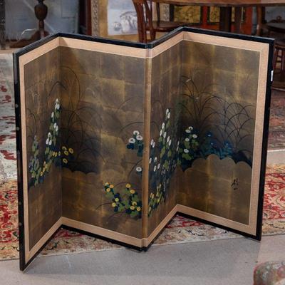 art nouveau wooden fire screen