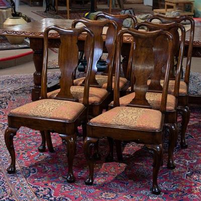 set of 12 George I style mahogany chairs