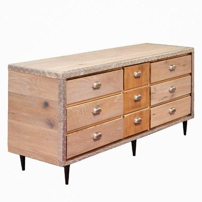 truly unique artisan 9 drawer dresser that was made from a MCM coffee table