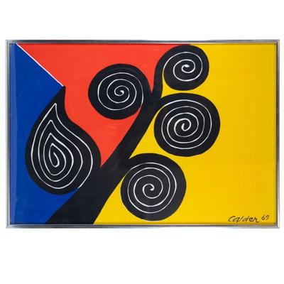 Alexander Calder lithograph titled, “Autumn” 1969