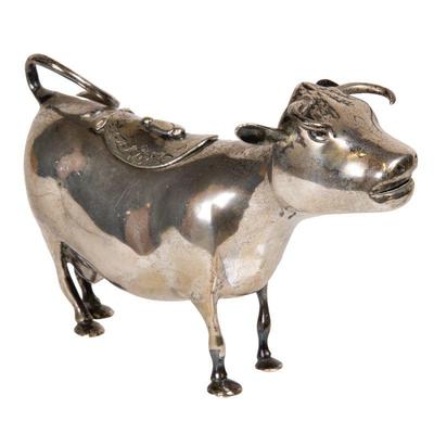 Rare sterling cow form creamer