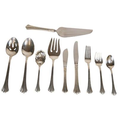 Two sterling silver flatware sets (Grand Baroque and 18th century patterns)
