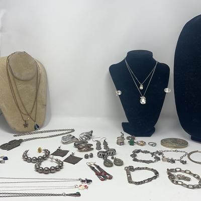 Silver Tone Jewelry Collection #1