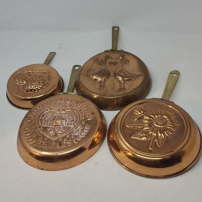 Vintage Copper Hanging Pans