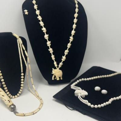 White Jewelry, Made Of Bone Or Stone, And More