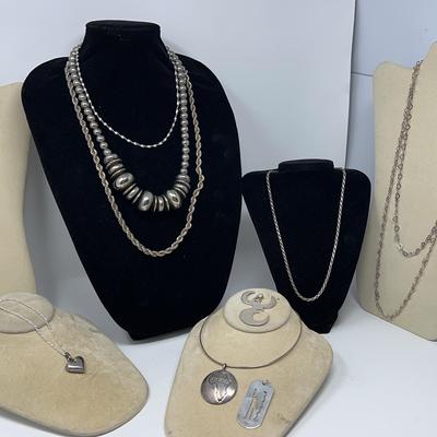 Sterling Silver Necklace Chains And Pendants