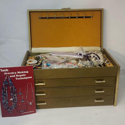 Large Jewelry Box Full of Fun Making Jewelry Supply